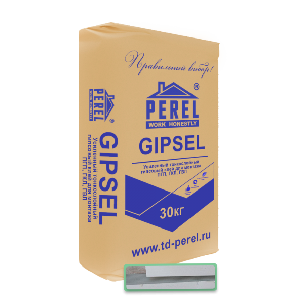 Гипсовый клей PEREL Gipsel 0330, 30 кг