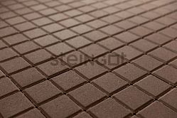 Тротуарная плитка Квадрат 100*100*60 Темно-коричневый (верхний прокрас)