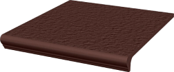 Natural brown stopnica z kapinosem narozna Duro PARADYZ ступенька 33x33x1,1