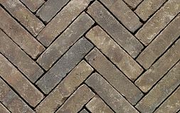 Клинкерная тротуарная брусчатка ручной формовки INCANA WASSERSTRICH TUMBLED WF85, 200х50х85 мм